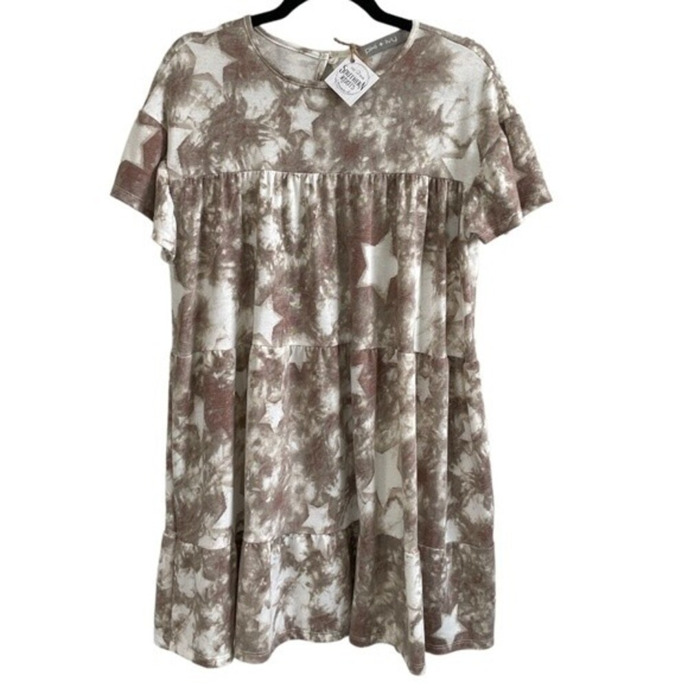 NWT Pixi & Ivy Dress Stars‎ Rustic Babydoll Dress Size Small / Medium